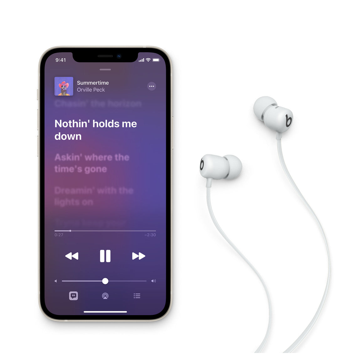 Beats Flex – trådløse øretelefoner til hele dagen – røggrå Apple