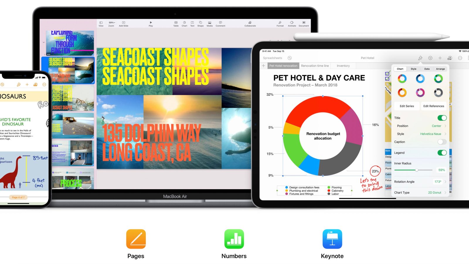 Apple opdaterer iWork med nye funktioner til iOS og macOS