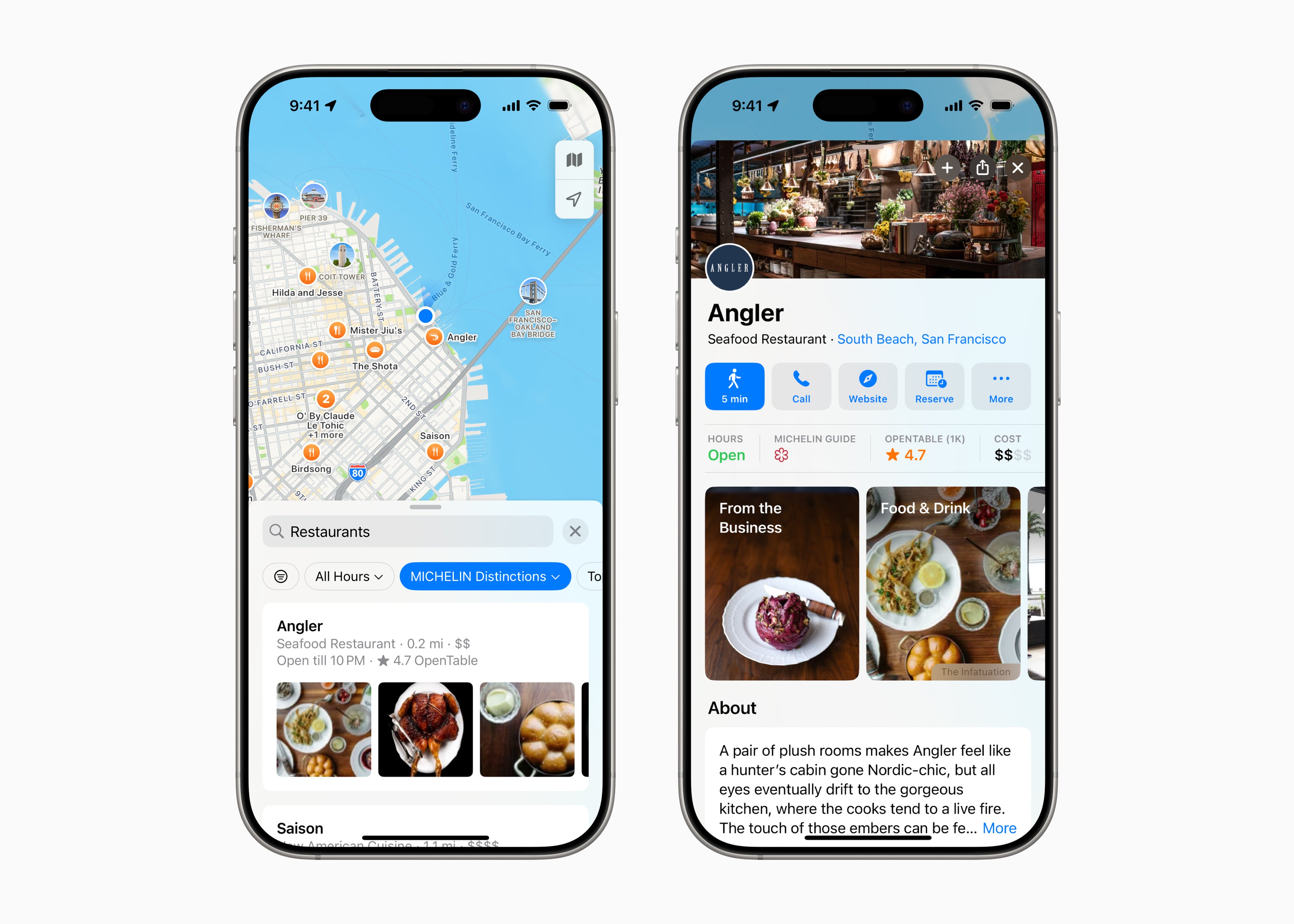 Apple Maps viser Michelin-anbefalinger og Infatuation-tips!