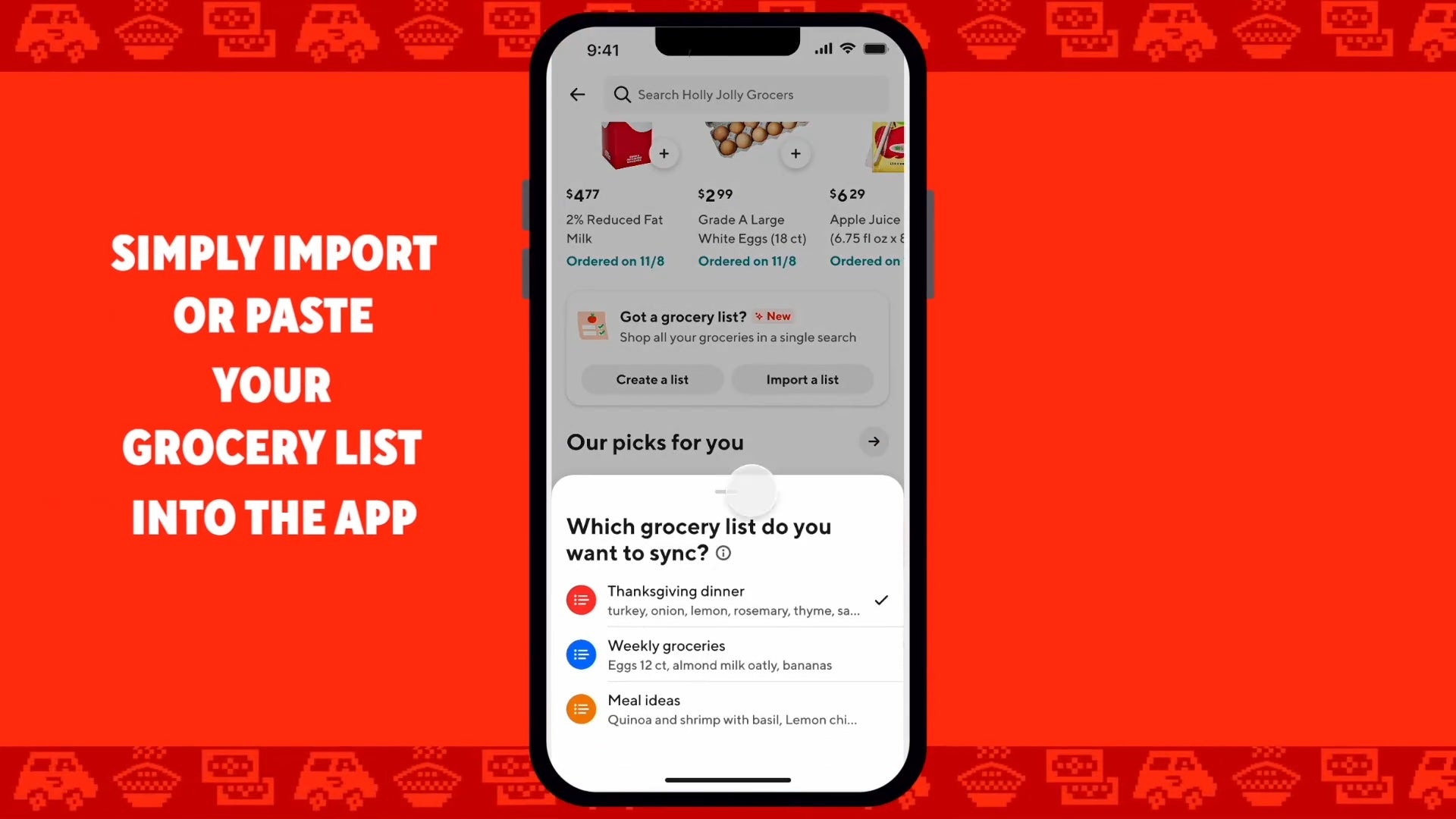 DoorDash integrerer nu med Reminders-app'en på iPhone til dagligvarer.