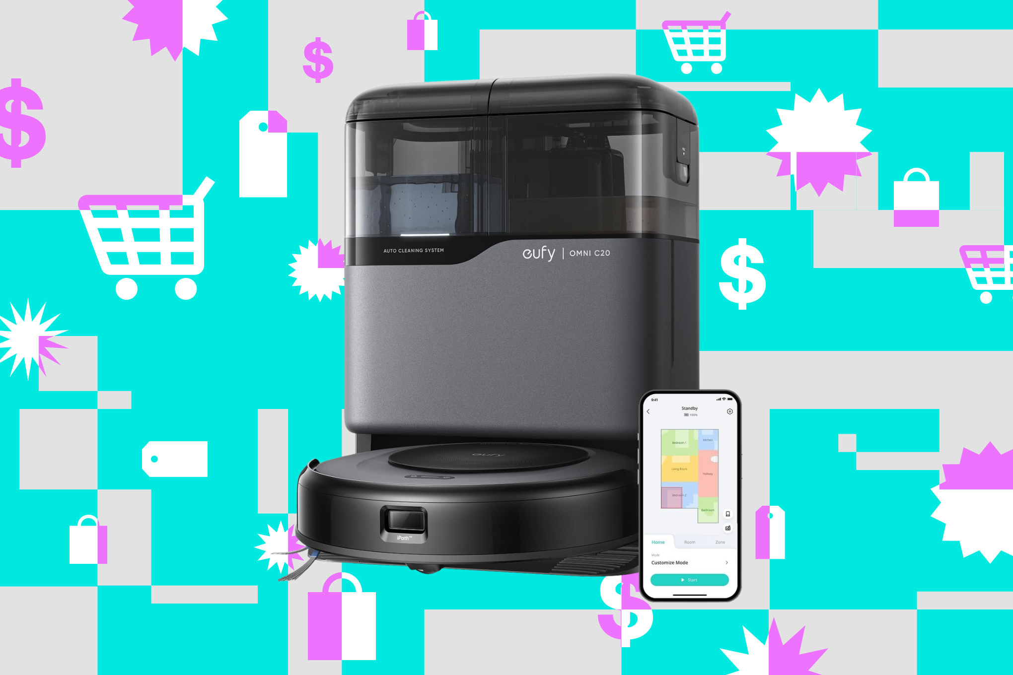 Spar 300$ på Eufy Omni C20 støvsugerrobot med moppefunktion!