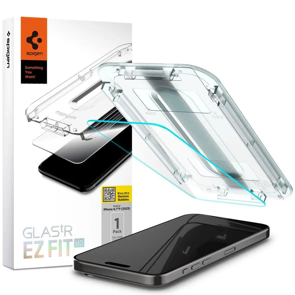 Spigen GLAS.TR "EZ FIT" IPHONE 15 PRO MAX CLEAR Spigen