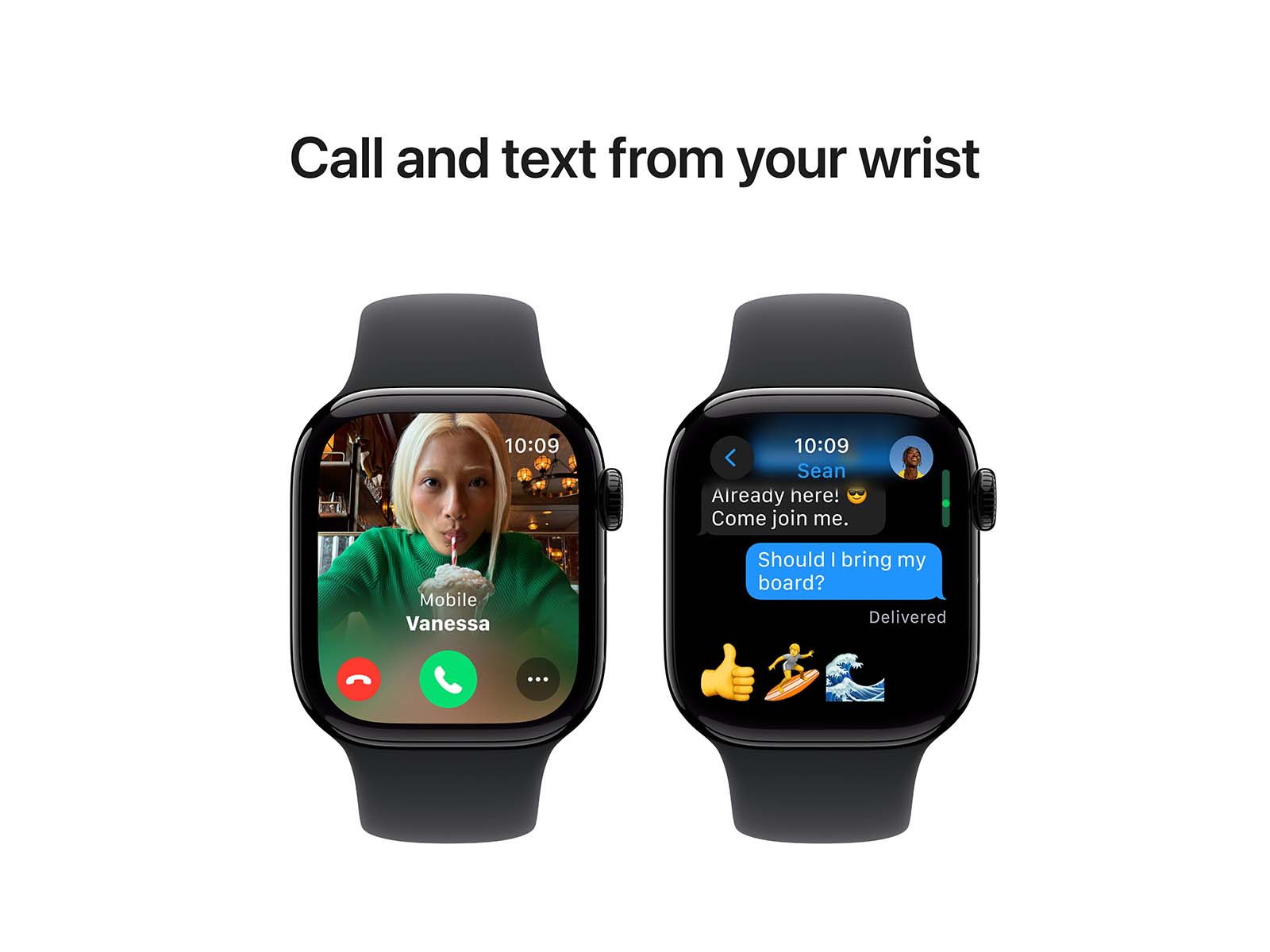 Apple Watch Series 10 (GPS) 42 mm Sort Smart ur Apple
