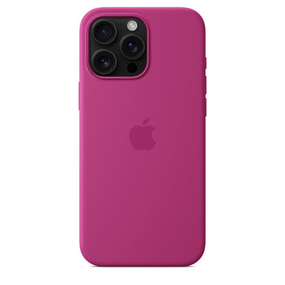 Silikone-etui med MagSafe til iPhone 16 Pro Max – fuchsia Apple