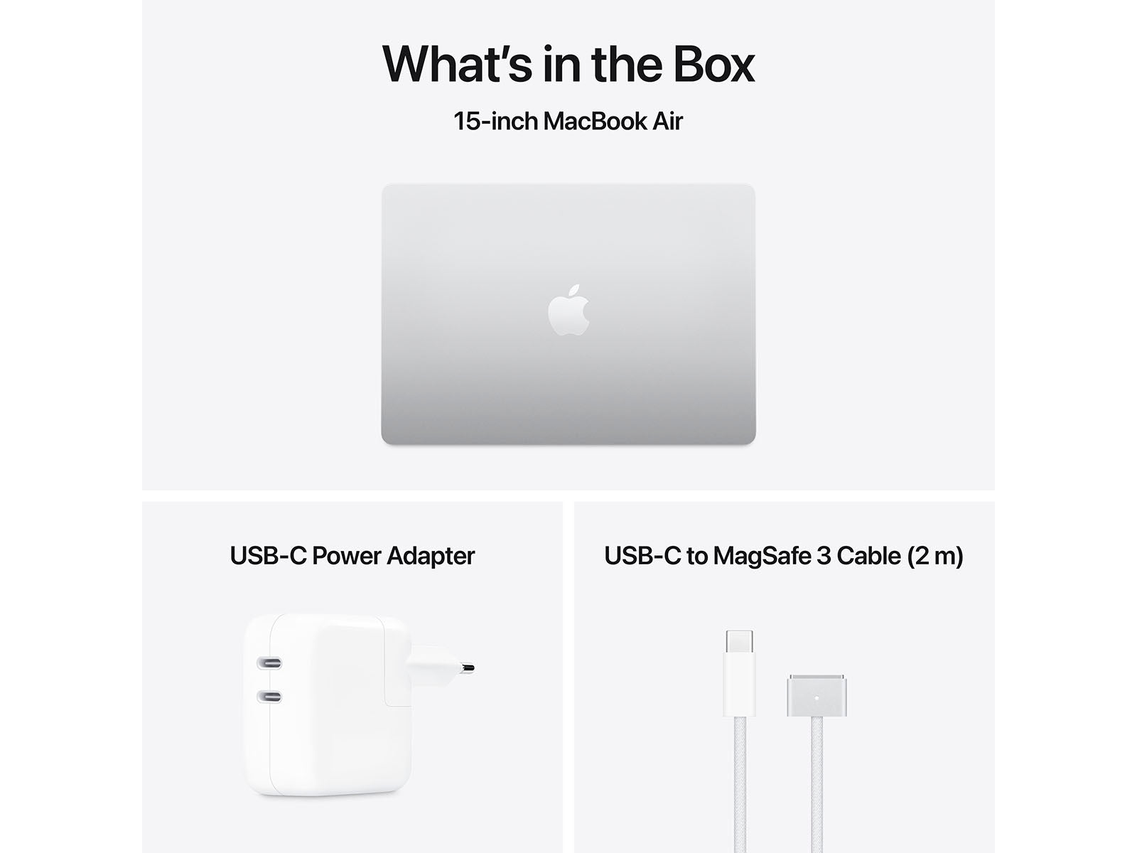 MacBook Air 2025 15" M4 10CPU, 10GPU, 24GB, 512GB - Silver Apple