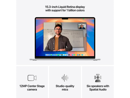 MacBook Air 2025 15" M4 10CPU, 10GPU, 24GB, 512GB - Silver Apple
